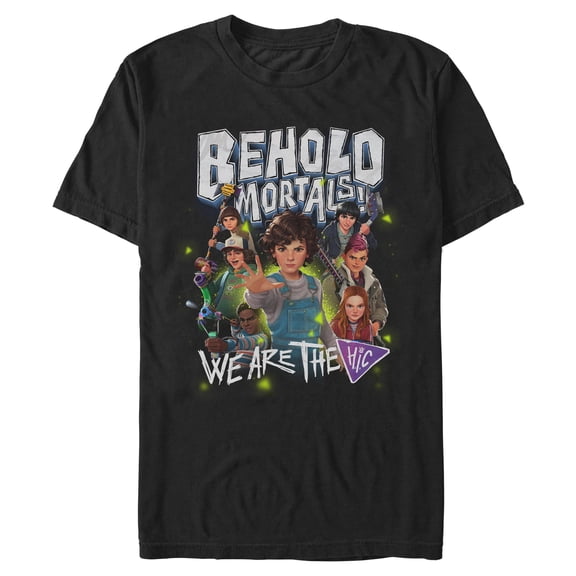 Mens Stranger Things: Tales from '85 Behold Mortals We Are the Investigators Club T Shirt