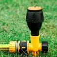 thumbnail image 4 of (Clearance) BNNG Metal Lawn Sprinkler for Yard, Automatic Garden Water Sprinkler on Spike Base, Adjustable Brass Sprinkler Nozzle 360 Degree Large Area Coverage for Lawn Grass Patio Garden, 4 of 8