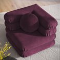 thumbnail image 5 of Modway Jubilee Modular Performance Velvet Corner Chair in Mulberry, 5 of 10