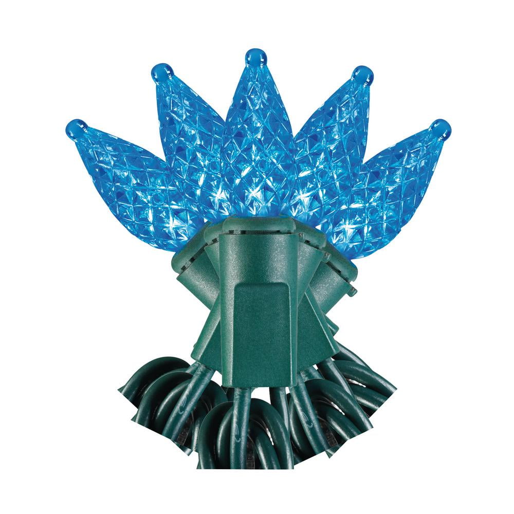 Home Accents Holiday 50Light LED Faceted C3 in Blue TY8271415FC3