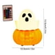 thumbnail image 3 of Lámpara decorativa de Halloween con forma de calabaza y fantasma, carga USB, luz nocturna de silicona con sensor de movimiento y control remoto, atenuación, colores cambiantes, ambiente cambiante., 3 of 6