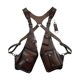 thumbnail image 2 of Bolso de hombro para axila, bolso medieval de doble hombro para axila, bolso tipo funda para teléfono Marrón oscuro, 2 of 9