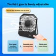 thumbnail image 7 of OutmaxHome 2600mAh Portable Desk Fan, Ultra-thin Strong Wind Digital Display 3 Speeds Adjustable Small Quiet Battery Powered Personal Travel Fan for Bedroom, Office, Cruise, Library, Outdoor, 7 of 7