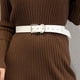 thumbnail image 2 of Cinturón de cuero para mujer para pantalones vaqueros, cinturón de cuero PU de moda con hebilla de aleación, 2 of 5