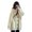 Beige, variant on Women Sweater Coat V-Neck Long Sleeve Solid Color Knitting Coat with Large Pockets Mid-Length Loose Fit Sweater Cardigan