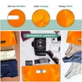 thumbnail image 4 of Orange Merchandise Plastic Glossy Retail Bags 100 Pack 12" x 15" with 1.25 mil Thick - Die Cut Handles - Perfect for Shopping, Party Favors, Birthdays, - Color Orange - 100% Recyclable, 4 of 7