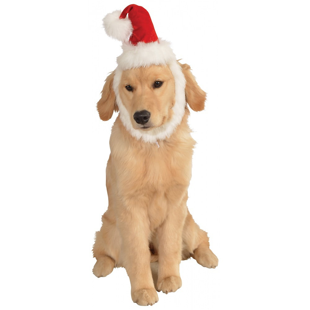Sparkly Santa Hats Medium Over The Collar Dog Bandana 