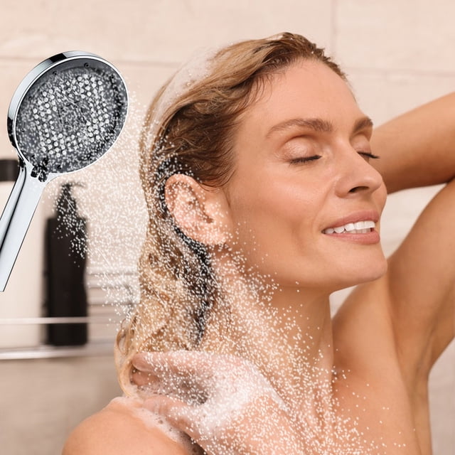 Shower - High-Pressure Handheld Showerhead - Hard Water High Pressure 5 Spray Modes Handheld Shower for The Elderly Children