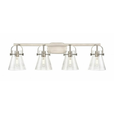 

Innovations Lighting - Pilaster II Cone - 4 Light Bath Vanity In Industrial