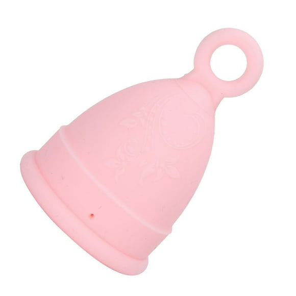 Silicone Menstrual Cup Women Soft Elastic Reusable Period Cup Female Body Care ToolPink L