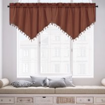 DcGZvy Valances for Windows Short Curtain Panel Elegant Valance for Kitchen, Living Room, Bedroom, Bathroom Blackout Window Valance Home Window Decoration