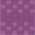 thumbnail image 1 of Ahgly Company Machine Washable Indoor Square Transitional Crimson Purple Area Rugs, 5' Square, 1 of 7