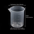 thumbnail image 5 of LC LICTOP 3Pcs Plastic Graduated Beaker Cups Transparent Measuring Cups Liquid Cup Container Science Experiments 100ml, 5 of 6