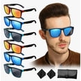 thumbnail image 1 of 6pz Lentes De Sol Deportivas Polarizadas Anti-uv Moda Hombre, 1 of 4