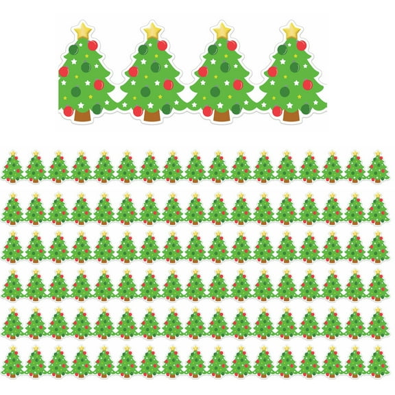 Eureka Christmas Tree Extra Wide Deco Trim, 37 Feet Per Pack, 6 Packs
