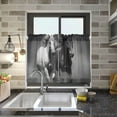 thumbnail image 7 of Coolnuti Running Horses Valances for Windows 24 Inch Small Window Blackout Valance Curtains Rod Pocket Window Curtains Treatment for Kitchen Bathroom Cafe, 1 Panel Home Decor, 7 of 7