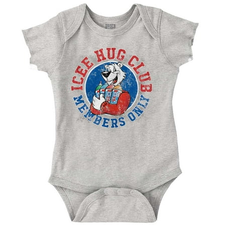 

Icee Hug Club Official Polar Bear Romper Boys or Girls Infant Baby Brisco Brands NB