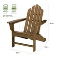 thumbnail image 2 of Hanover HVLNA10 All-Weather 38-1/2 Inch Tall Polywood Outdoor Adirondack Chair, 2 of 10