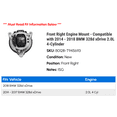 thumbnail image 2 of Front Right Engine Mount - Compatible with 2014 - 2018 BMW 328d xDrive 2.0L 4-Cylinder 2015 2016 2017, 2 of 2