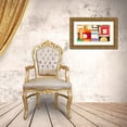thumbnail image 3 of Bacci, Leonardo 14x9 Gold Ornate Wood Framed with Double Matting Museum Art Print Titled - Ships Sailing Quietly, 3 of 4