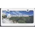 thumbnail image 1 of Blank Smooth White 2 Hole License Plate Frame Free Screw Caps Included, 1 of 1