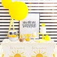 thumbnail image 4 of 2ooya Boho Sun Party Tablecloths,Waterproof PE Table Cover for Birthday Party Decorations, 3Pcs, 4 of 6