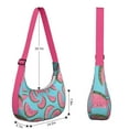 thumbnail image 4 of Tropical Watermelon Print Travel Crossbody Tote for Women, Cute Summer Fruit Shoulder Purse, Lightweight Water-Resistant Hobo Bag for Beach and Party Lovers, 4 of 5