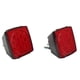 thumbnail image 1 of Par de luces LED cuadradas, lámpara de freno trasero de remolque de 12V, alto brillo para campistas, barcos, motos de nieve, 1 of 5