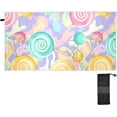 thumbnail image 2 of Dreamtimes Bright Colored Lollipop Beach Towel Quick Dry Absorbent Bath Towels Sandproof Lightweight Towel for Gym Yoga Sports Swimming- 30x60in, 2 of 7
