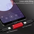 thumbnail image 2 of EGNMCR USB-C Type C To 3.5mm Aux Audio Cable Adapter Earphone Charing For Reversible Type-C Interface, For, For Nut Pro So On Adapter line, 2 of 2