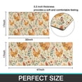 thumbnail image 7 of Beige Chicken Flower Pattern Kitchen Rugs Sets Of 2,Anti Fatigue Kitchen Mat Rugs Non Slip Washable,Decorative Kitchen Floor Mats for Kitchen,Sink,Laundry,17"x30"+17"x47", 7 of 7