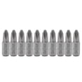 thumbnail image 1 of 10 Pcs S2 Steel Screwdriver Bits 25mm Hex Shank Torque PH2 Antislip Magnetic, 1 of 3