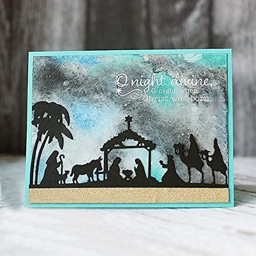 New Nativity Cutting Dies,Nativity Metal Die Cuts,DIY Scrapbooking Artist Metal Cutting Dies New Stencils for DIY Scrapbooking Paper Cards Craft Making Craft Fun Decoration Christmas