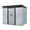 White, variant on CarButler 8x6ft Metal Outdoor Storage Shed with Window and Transparent Plate, Lockable Sliding Doors for Garden Backyard Patio White