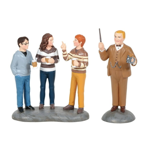 Department 56 Harry Potter Village Professor Slughorn & the Trio Village Figurine 2.8in H