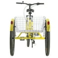 thumbnail image 2 of FICISOG Mountain Tricycle for Adults, 3 Wheeled 7-Speed Mountain Tricycle 24 inch 26 inch 27.5 inch Men's Women's Tricycles Cruiser Bike Featuring Disc Brakes, Cargo Basket, 2 of 5