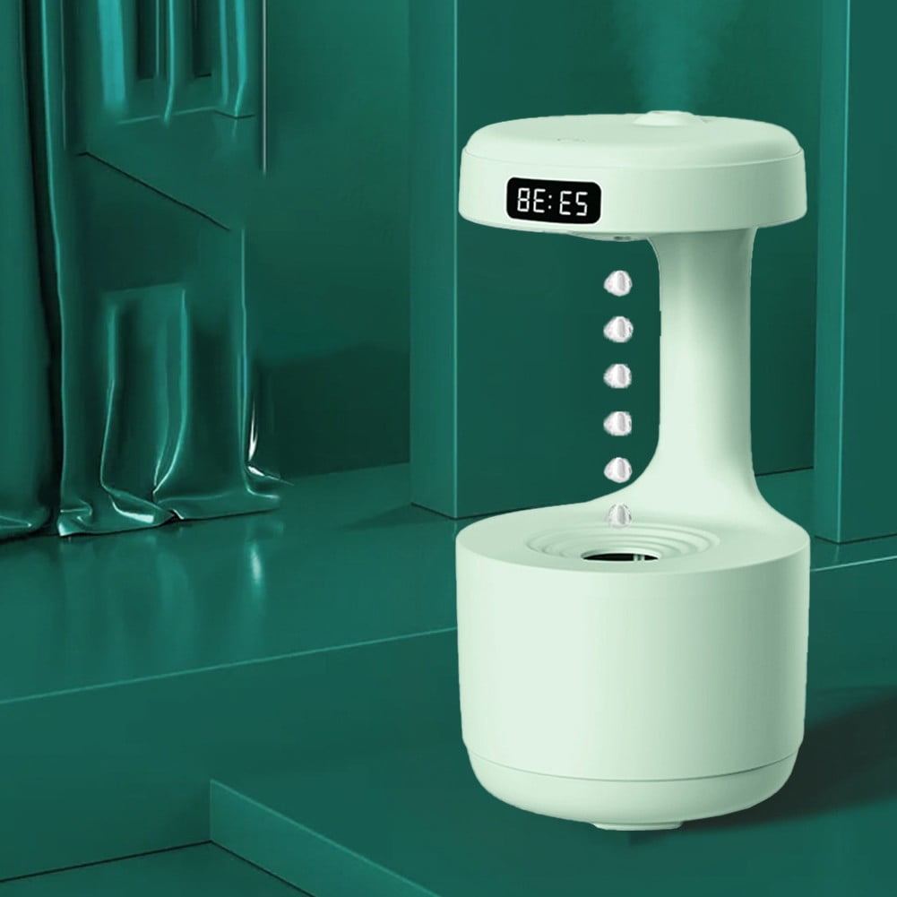 Ana Water Droplet Air Humidifier 800ml Anti Gravity Diffuser Night Light Weightless Sprayer Creative Decorations Holiday Cool Gifts Home Decor