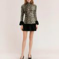 thumbnail image 1 of WILLBEST Vestido Túnica Con Estampado De Leopardo Para Mujer, Minivestido Ajustado De Manga Larga Con Mangas, 1 of 3