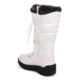 thumbnail image 3 of Nature Breeze DF72 Women Nylon Fur Trimmed Quilted Lace Up Winter Boot, 3 of 5