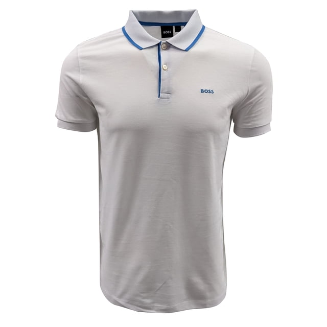 Polo Hugo Boss Firenze 33 Regular Fit para Hombre - Blanco
