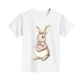 thumbnail image 3 of Wo-Fusoul T-Shirt de Pâques pour Enfants, Haut Décontracté à Manches Courtes et Col Rond, T-Shirt Graphique Imprimé pour Garçons et Filles de 3 à 15 Ans, Chandail Polyvalent pour le Printemps et l'Été, 3 of 5