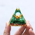 thumbnail image 2 of Crystal Gem Pyramid Meditation Healing Home Office Art Decoration Estatuilla Regalos Hugtrwg Para estrenar, 2 of 8