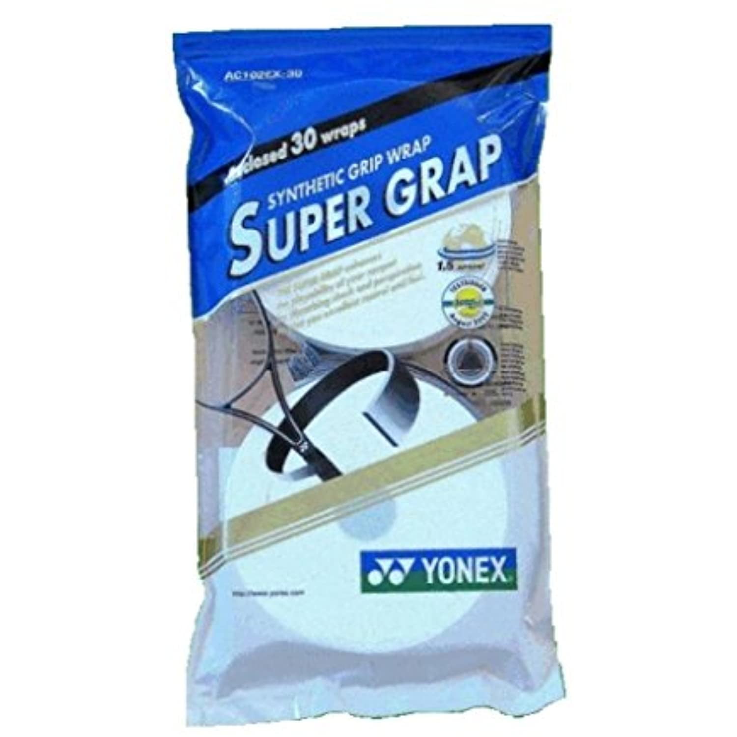 30 Wraps Yonex AC102EX-30 Super Grap Roll Racket Overgrip 