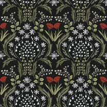 Tempaper Scandi Floral English Garden Peel and Stick Wallpaper, 20.5" x 33'