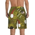 thumbnail image 3 of Disketp Men'S Swim Trunks Hawaiian Breathable Surf Beach Swimsuits Mesh Lining Beach Shorts With Pockets-Gnomes Playing In The Garden, 3 of 9