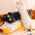 thumbnail image 4 of Cartoon Cat Plush Body Pillow 150cm for Sofa Back Cushion in Neutral Color, 4 of 9