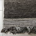 thumbnail image 3 of SAFAVIEH Vintage Leather Horatio Braided Fringe Border Runner Rug, Light Grey/Dark Brown, 2'3" x 6', 3 of 7