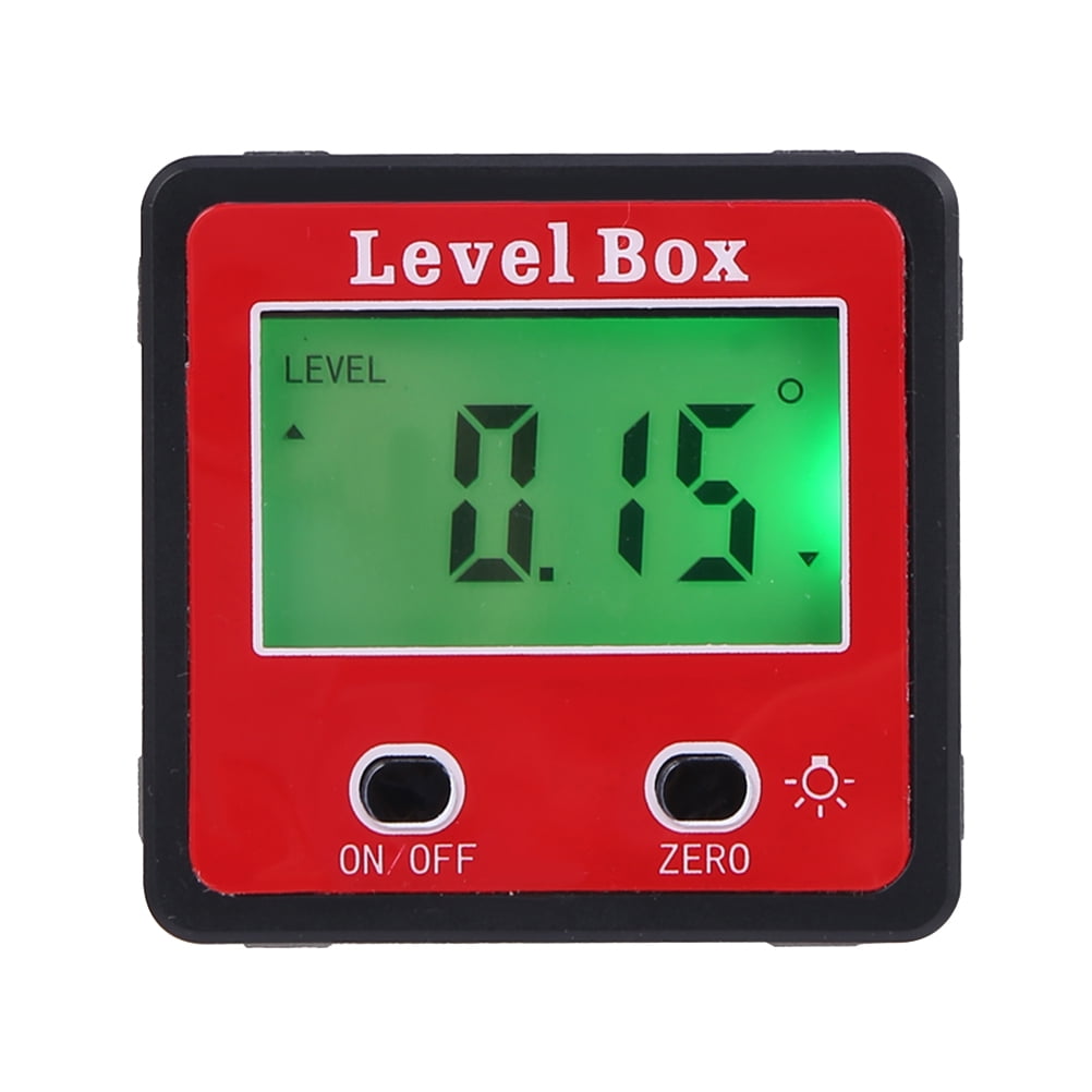 LCD Digital Protractor Spirit Bevel Level Box Angle Finder Gauge Inclinometer 
