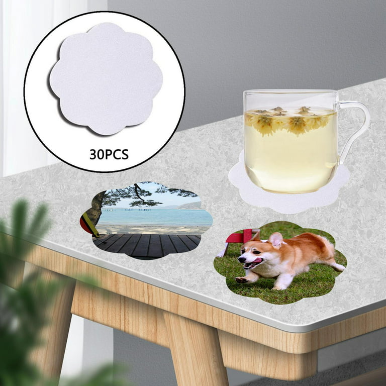 Blank Coasters Sublimation Cup Pad Non-Slip for Kitchen DIY