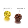 thumbnail image 5 of Osdhezcn 100pcs Colorful Rhinestones Beads 10mm Round Disco Ball Bead for Jewelry Making, 5 of 18